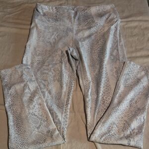 Mono B Snake Print Leggings - Gray
